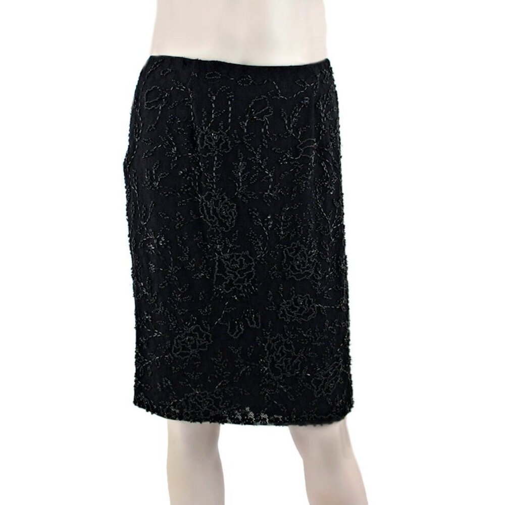 Vintage 90's DOLCE & GABBANA Beaded Pencil Skirt